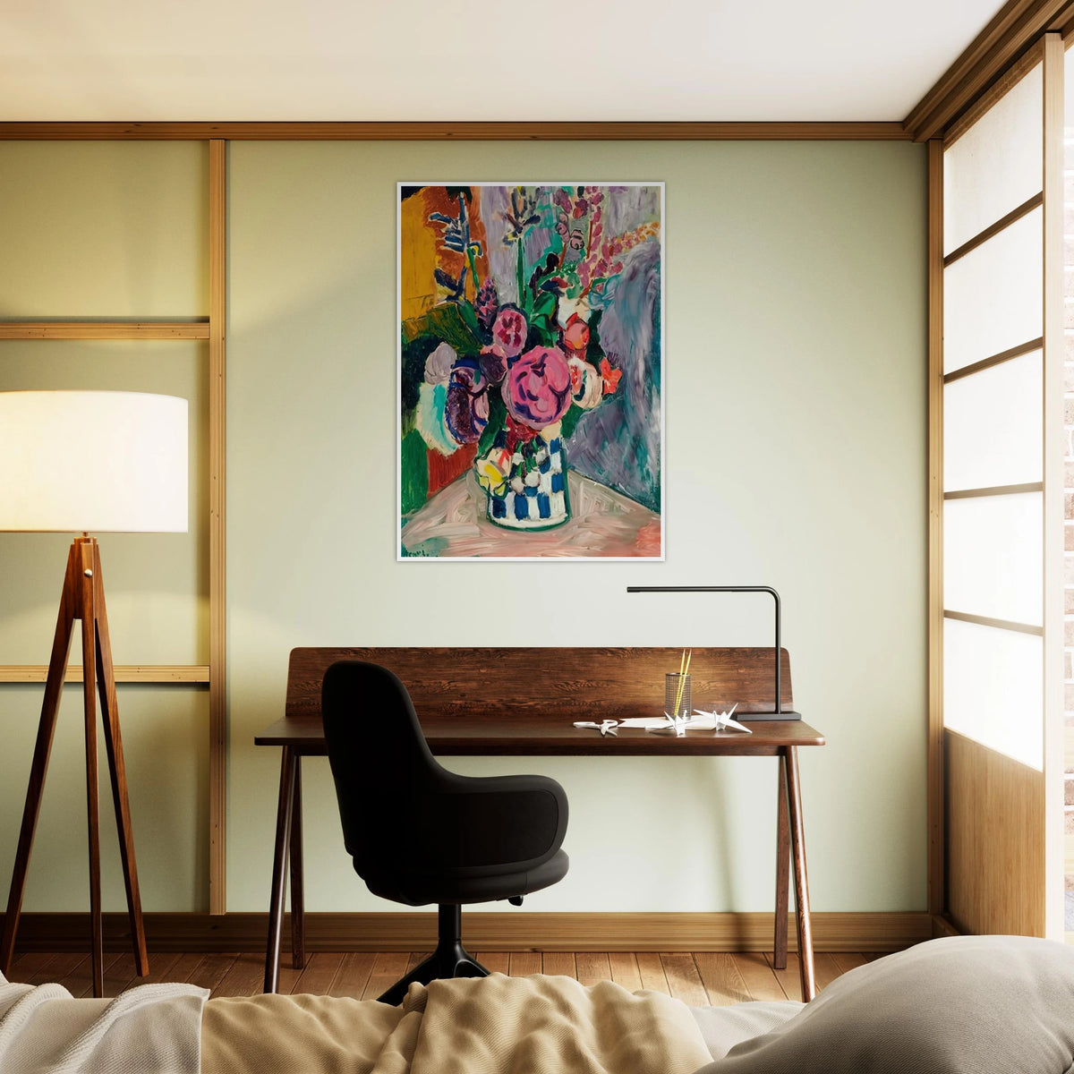 LES PIVOINES 1907 Framed Poster | Henri Matisse Framed Prints Wall Art | Henri Matisse Print