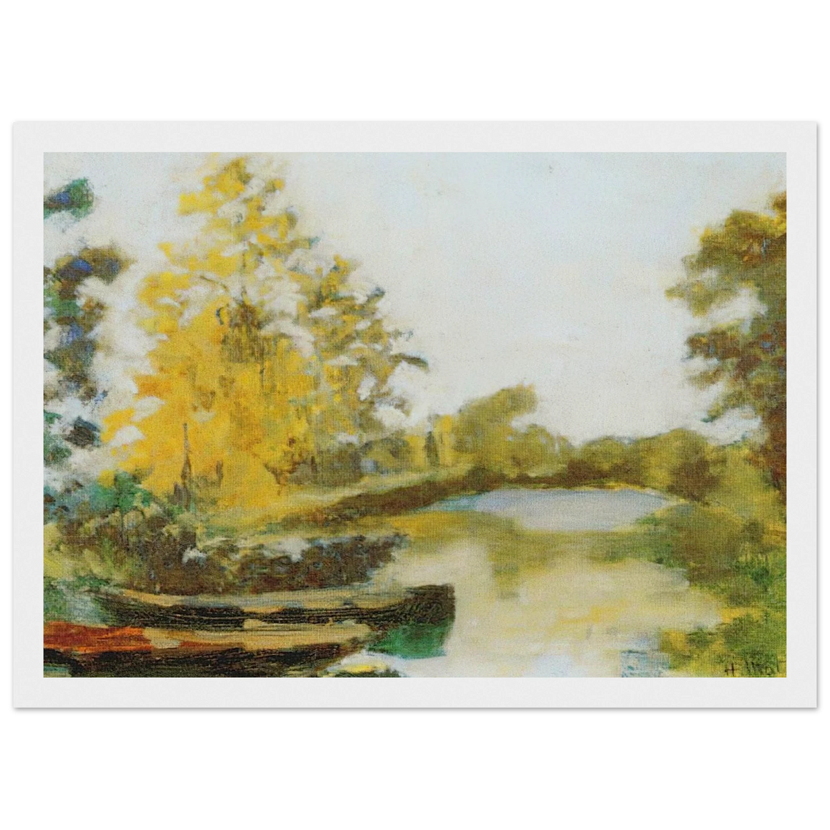 BANKS OF THE CANAL 1903 Framed Poster | Henri Matisse Framed Prints Wall Art | Henri Matisse Print
