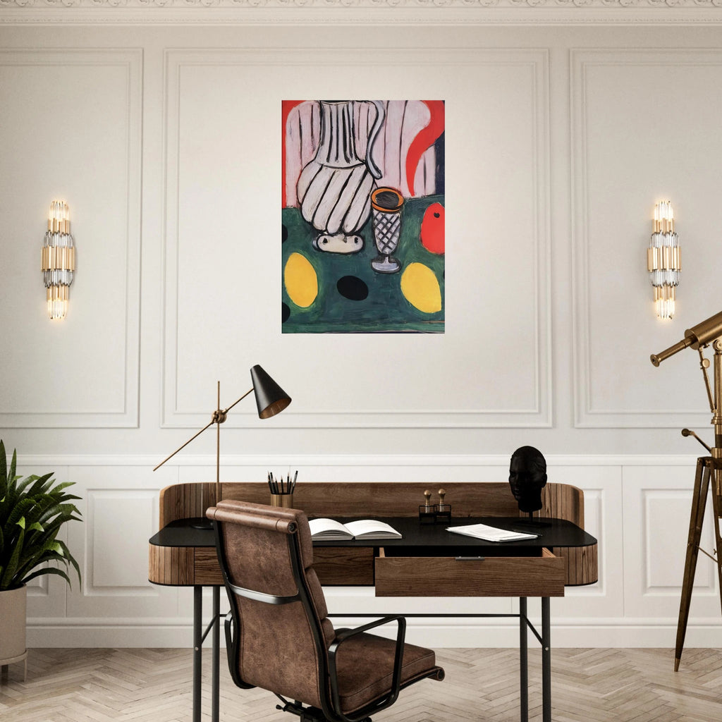 TIN PITCHER LEMON AND ARMCHAIR 1939 Canvas | Henri Matisse Canvas | Henri Matisse Print