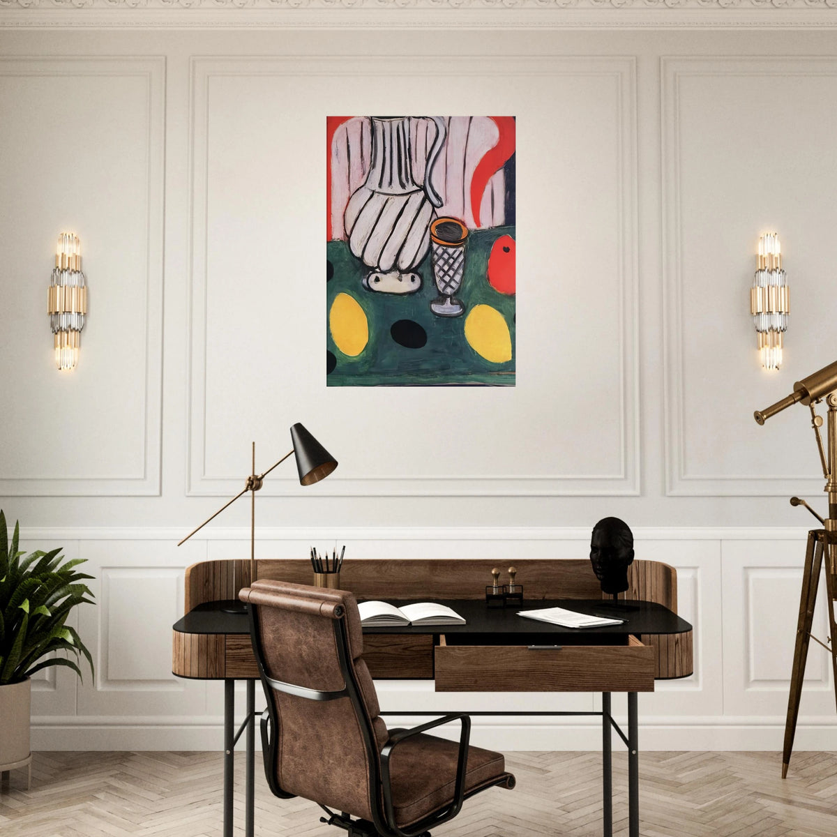 TIN PITCHER LEMON AND ARMCHAIR 1939 Canvas | Henri Matisse Canvas | Henri Matisse Print