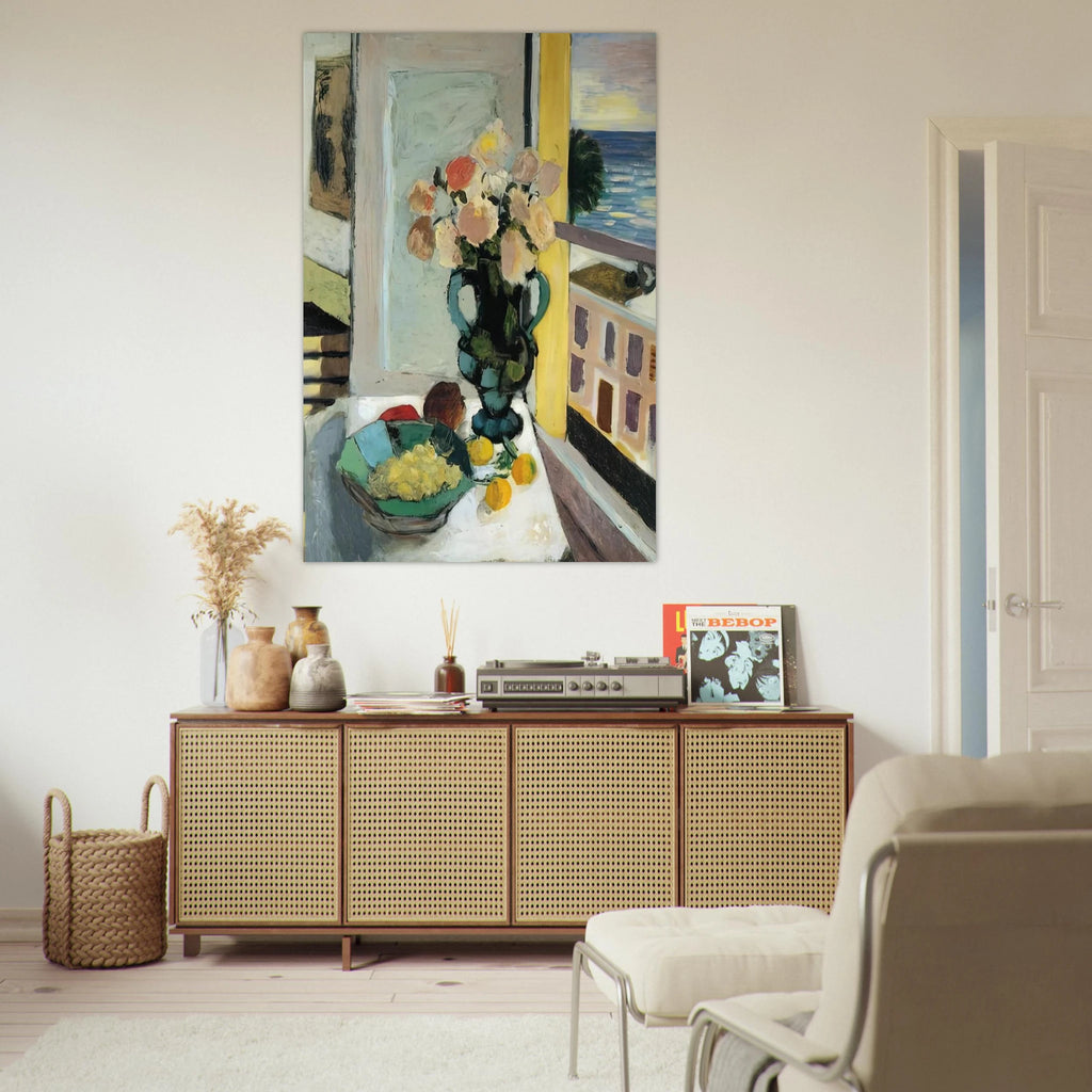 FLOWERS IN FRONT OF A WINDOW 1922 Poster | Henri Matisse Poster | Henri Matisse Print