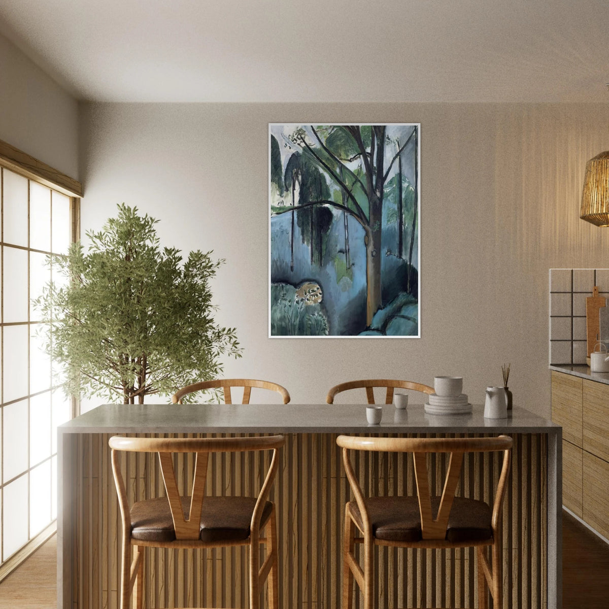 TRIVAUX POND 1917 Framed Poster | Henri Matisse Framed Prints Wall Art | Henri Matisse Print