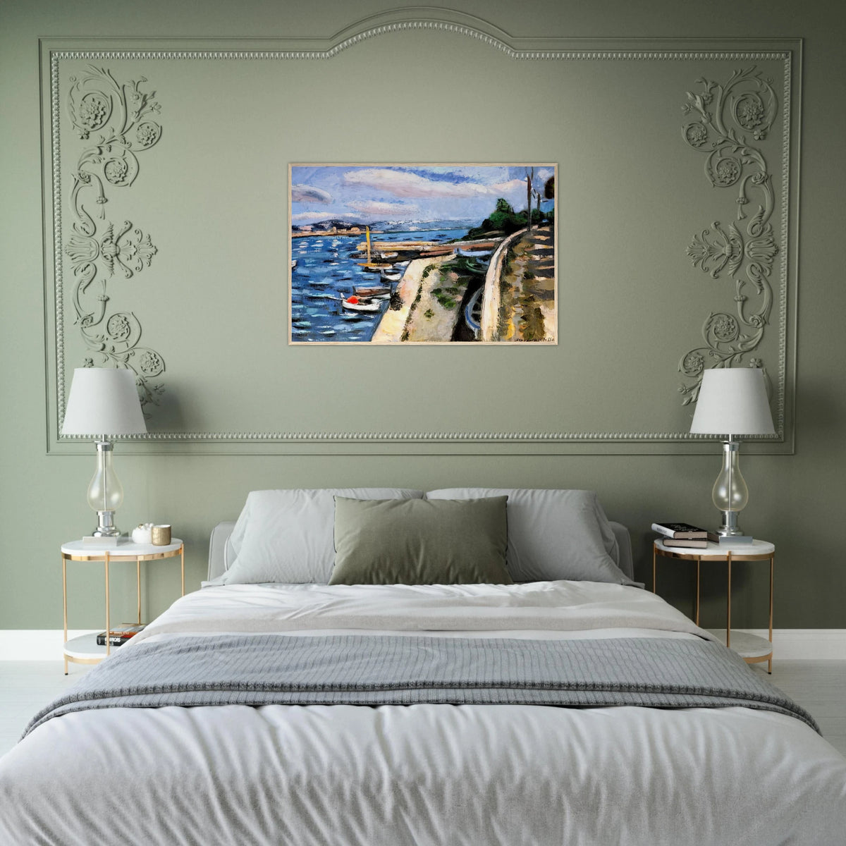 VIEW OF ANTIBES 1925 Framed Poster | Henri Matisse Framed Prints Wall Art | Henri Matisse Print