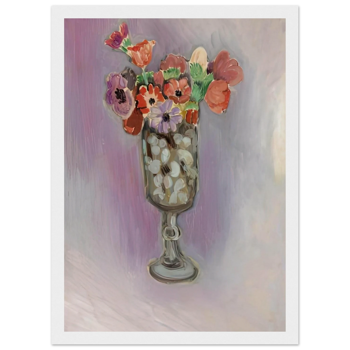 BOUQUET OF ANEMONES 1918 Framed Poster | Henri Matisse Framed Prints Wall Art | Henri Matisse Print