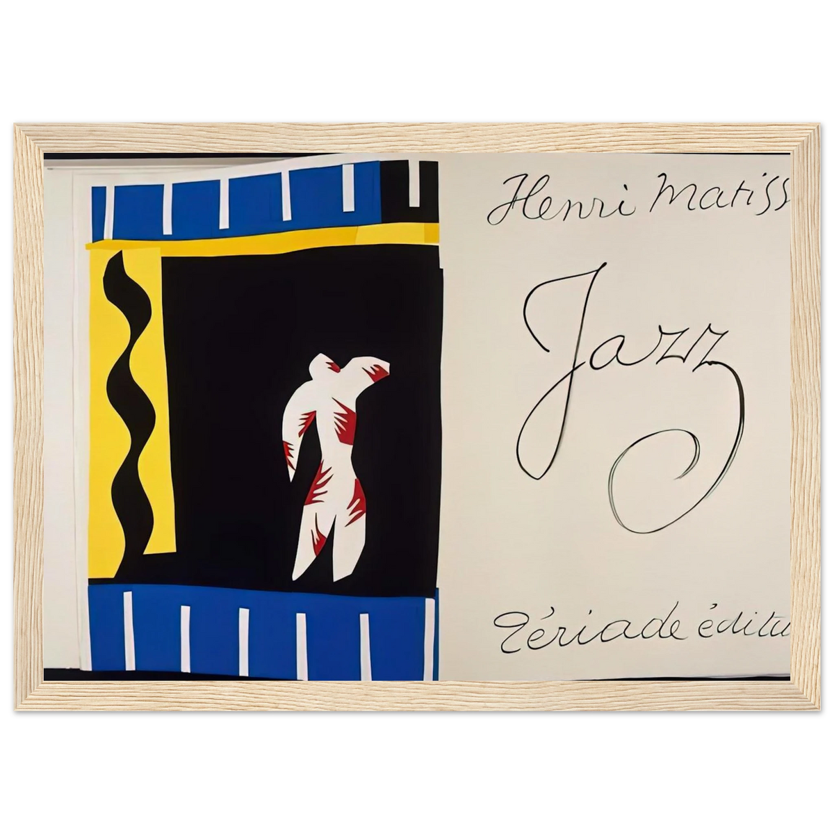 JAZZ BOOK 1947 Framed Poster | Henri Matisse Framed Prints Wall Art | Henri Matisse Print
