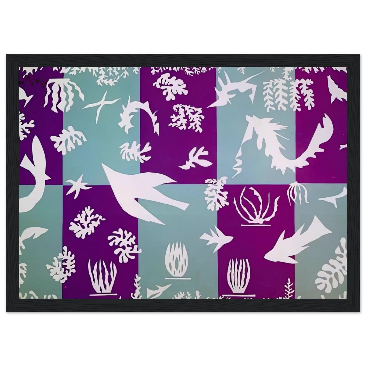 POLYNESIA LA MER 1946 Framed Poster | Henri Matisse Framed Prints Wall Art | Henri Matisse Print