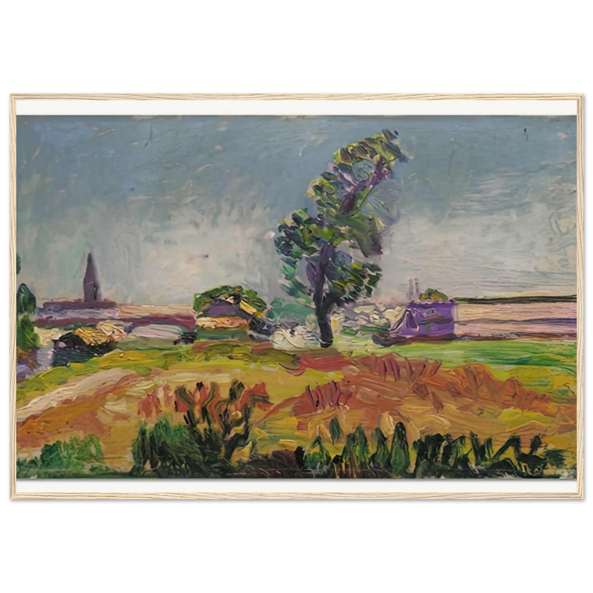 PAYSAGE DES ENVIRONS DE TOULOUSE LE PONT DES DEMOISELLES 1898 Framed Poster | Henri Matisse Framed Prints Wall Art | Henri Matisse Print