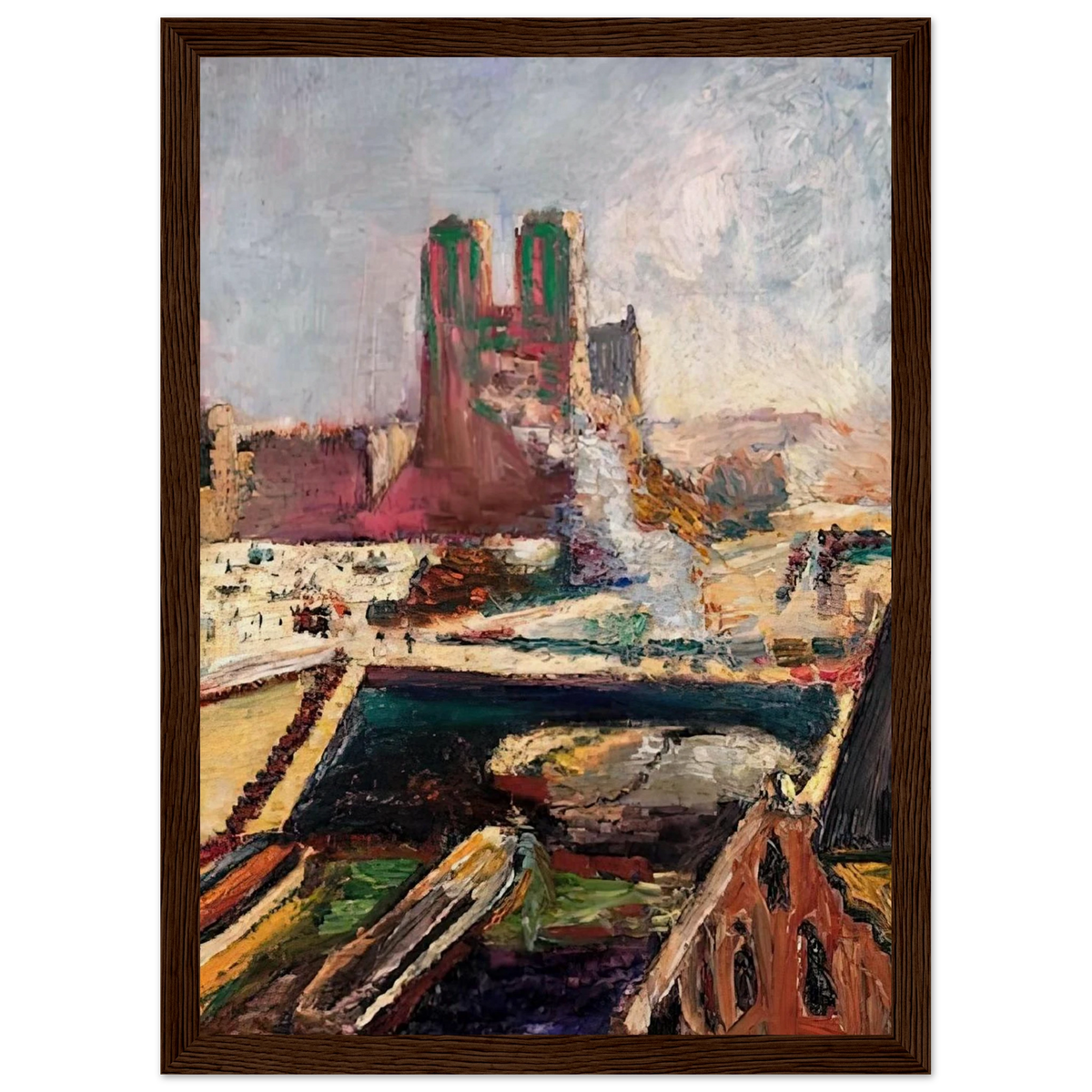 NOTRE DAME 1900 Framed Poster | Henri Matisse Framed Prints Wall Art | Henri Matisse Print