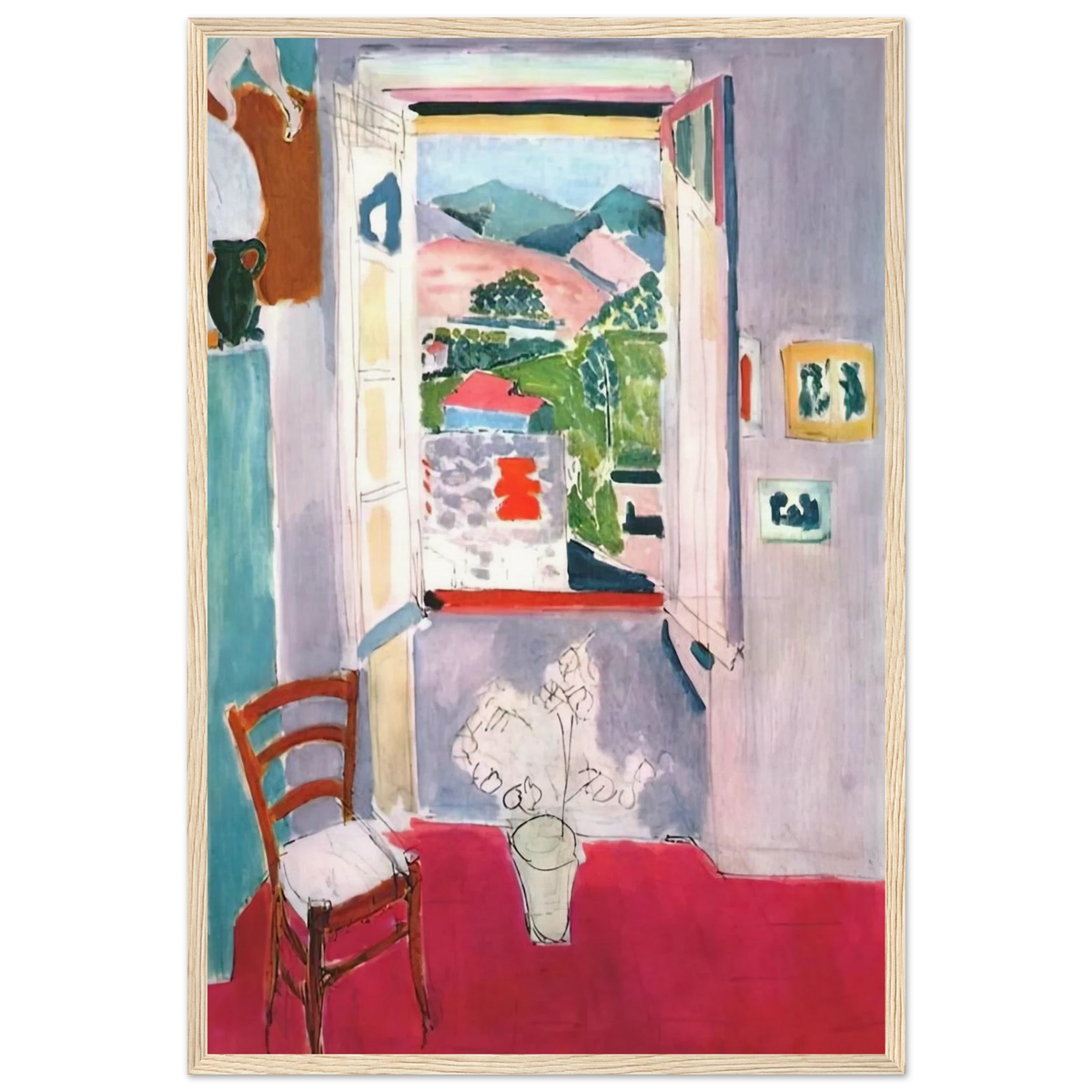 OPEN WINDOW AT COLLIOURE 1910 Framed Poster | Henri Matisse Framed Prints Wall Art | Henri Matisse Print