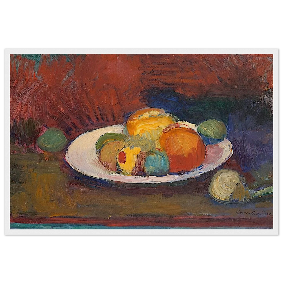ASSIETTE DE FRUITS FRUIT DISH 1902 Framed Poster | Henri Matisse Framed Prints Wall Art | Henri Matisse Print