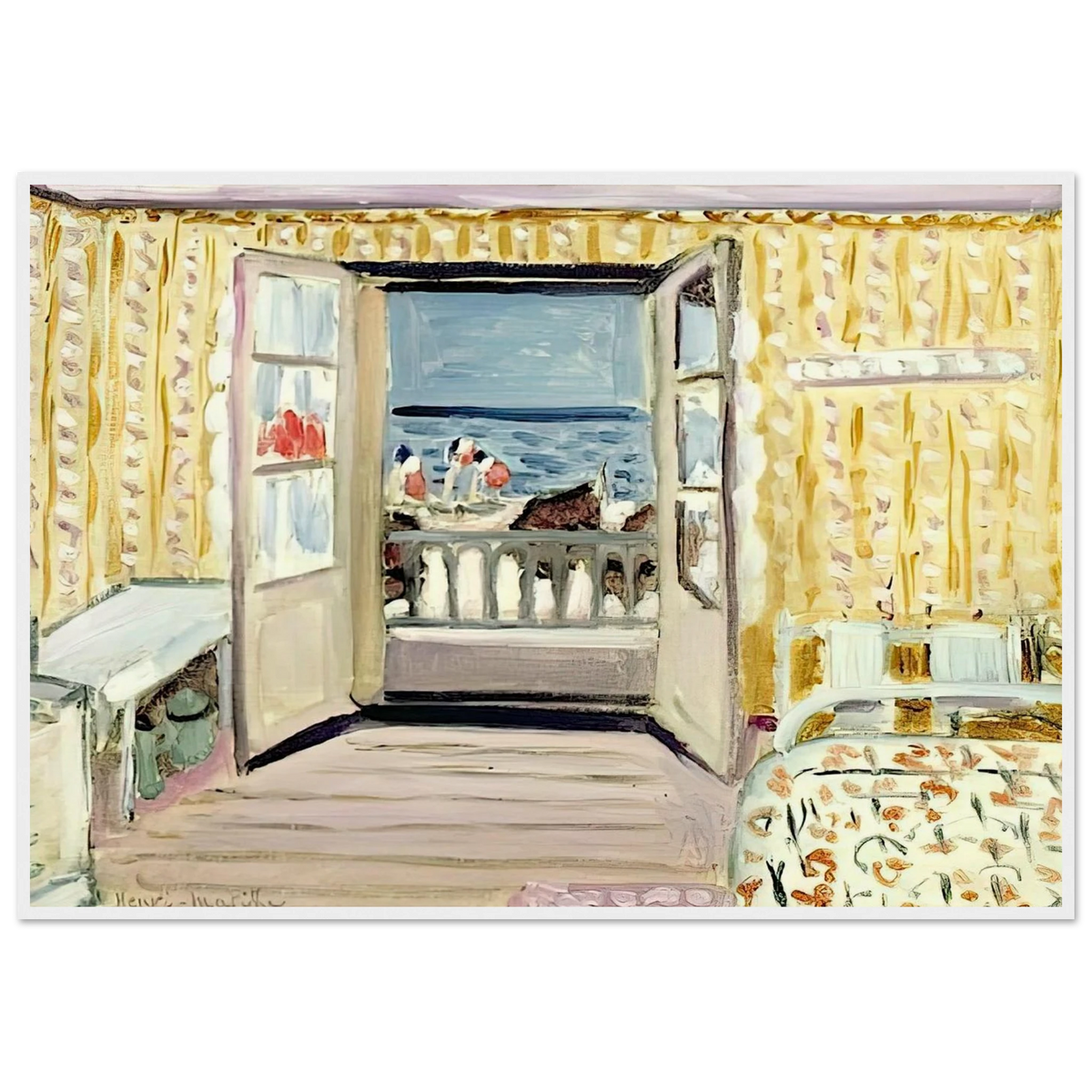 INTERIOR JULY 14TH ETRETAT 1920 Framed Poster | Henri Matisse Framed Prints Wall Art | Henri Matisse Print