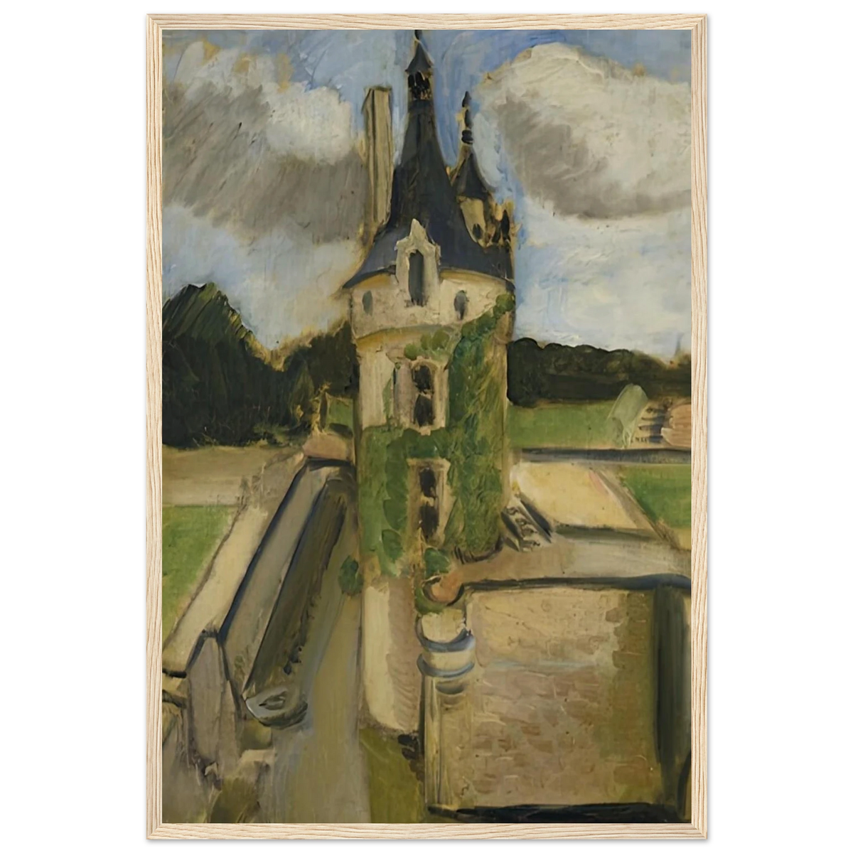 LLA TOUR DE CHENONCEAUX 1917 Framed Poster | Henri Matisse Framed Prints Wall Art | Henri Matisse Print
