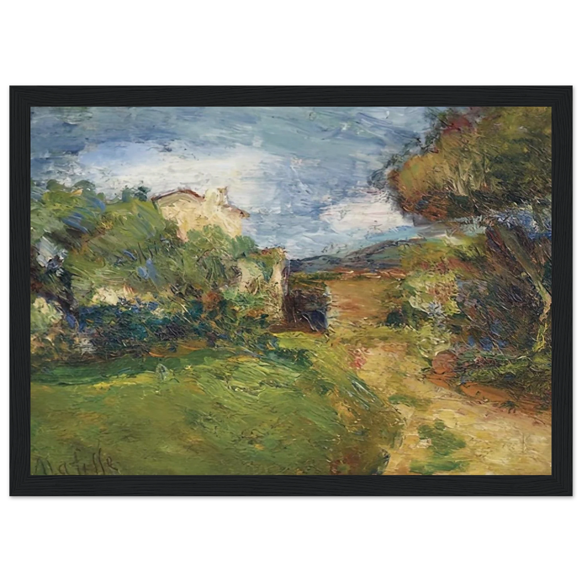 PETIT PAYSAGE CORSE 1898 Framed Poster | Henri Matisse Framed Prints Wall Art | Henri Matisse Print