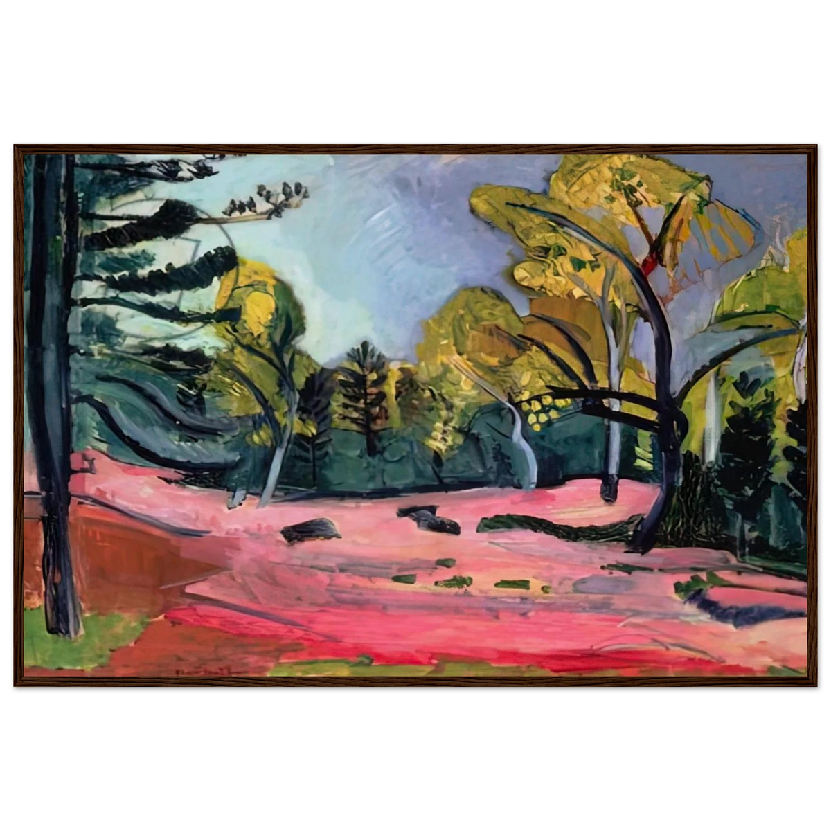LANDSCAPE 1909 Framed Poster | Henri Matisse Framed Prints Wall Art | Henri Matisse Print