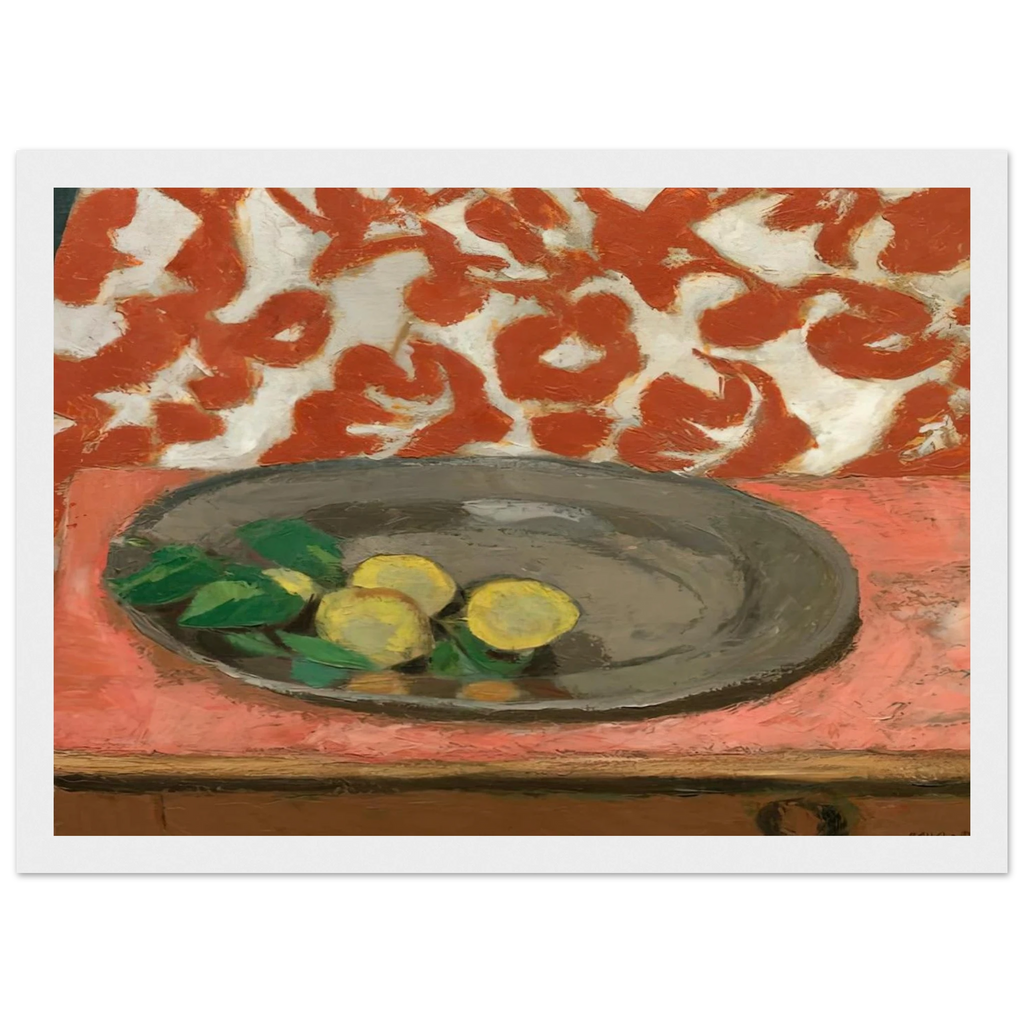 LEMONS ON A PEWTER PLATE 1929 Framed Poster | Henri Matisse Framed Prints Wall Art | Henri Matisse Print