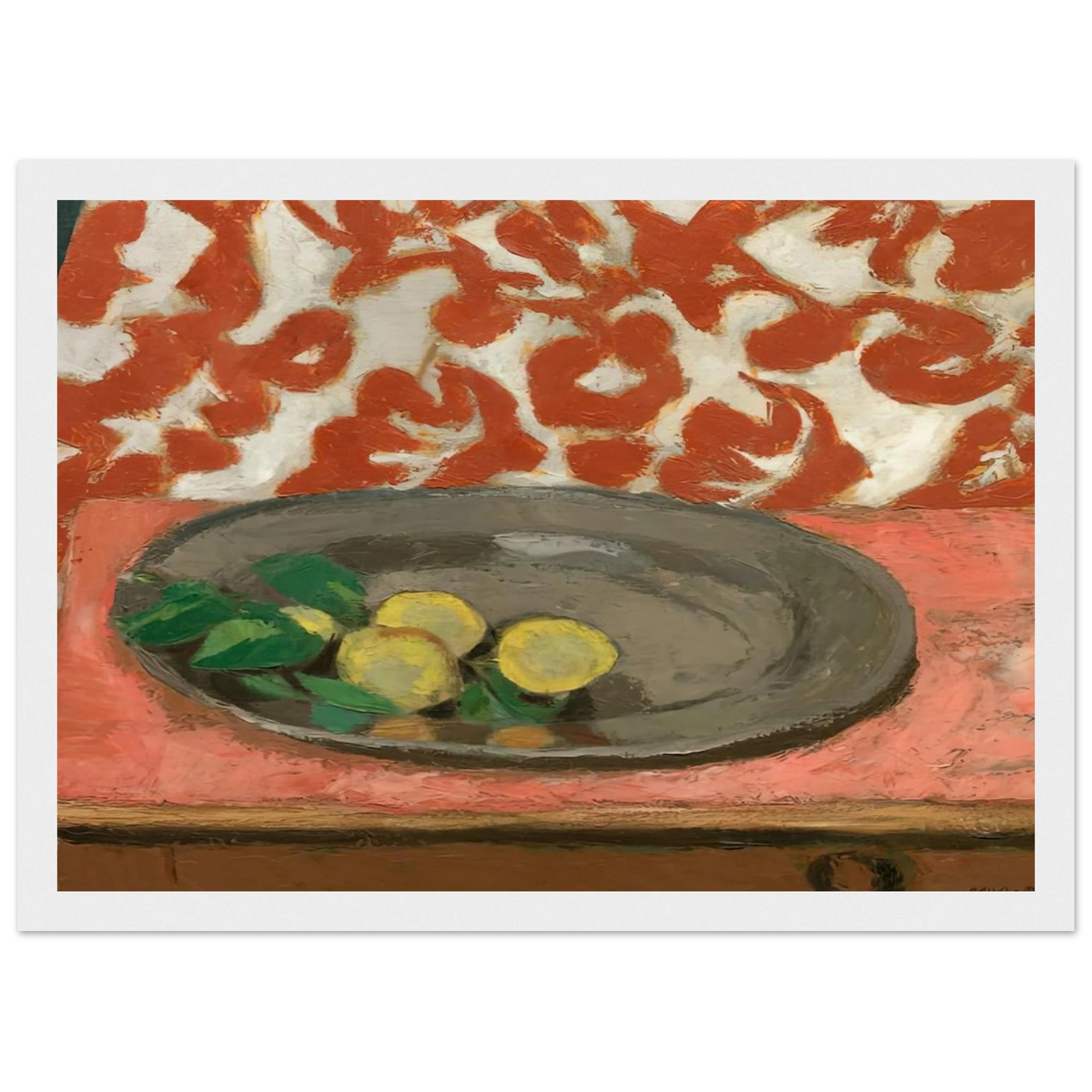 LEMONS ON A PEWTER PLATE 1929 Framed Poster | Henri Matisse Framed Prints Wall Art | Henri Matisse Print
