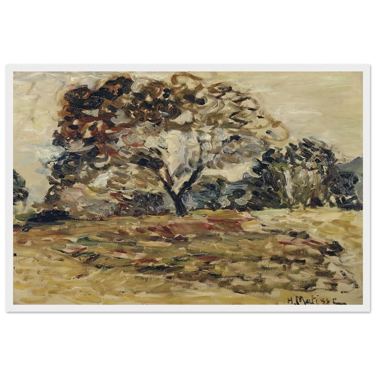 LANDSCAPE OF CORSICA 1 Framed Poster | Henri Matisse Framed Prints Wall Art | Henri Matisse Print