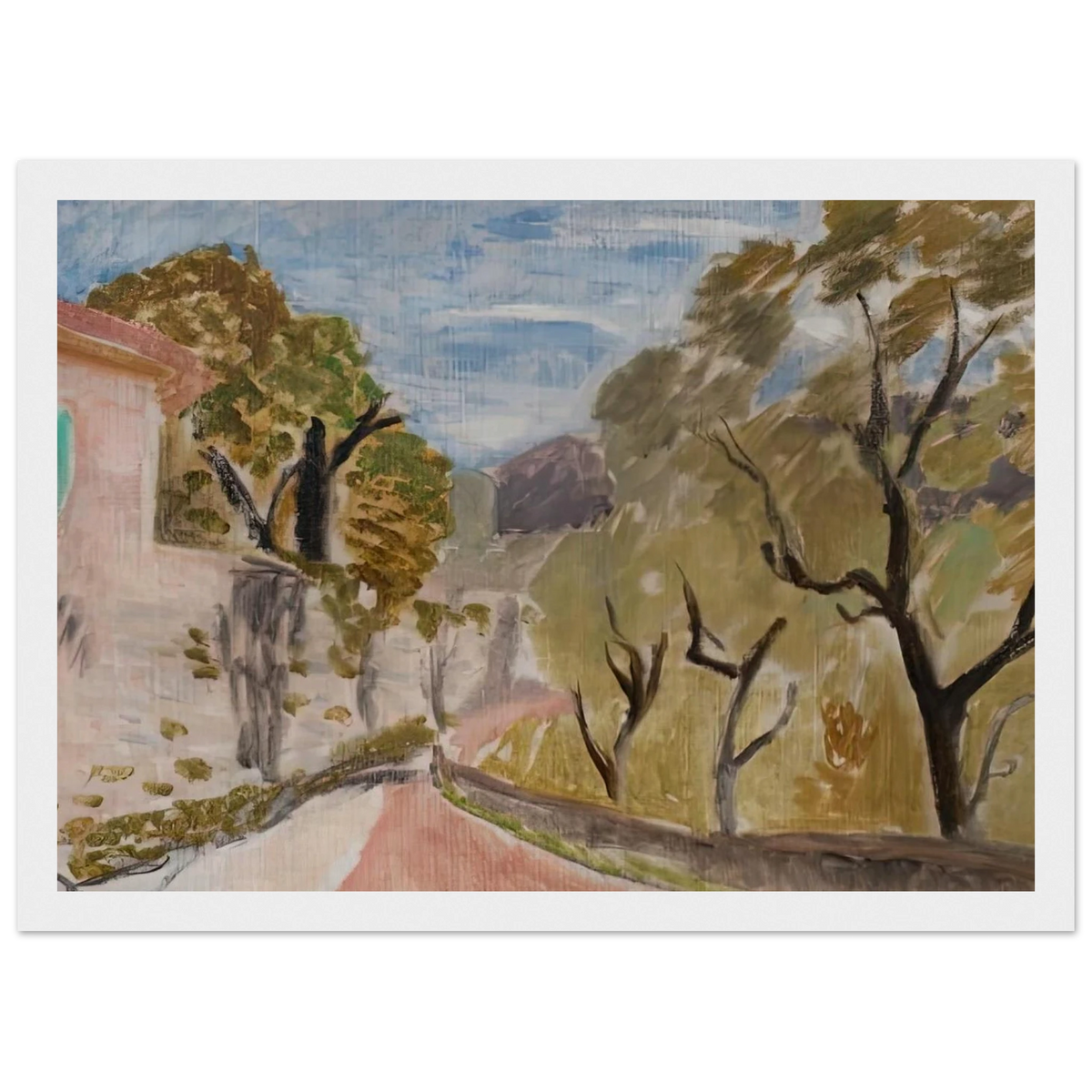 PAYSAGE OU RUE DANS LE MIDI 1918 Framed Poster | Henri Matisse Framed Prints Wall Art | Henri Matisse Print