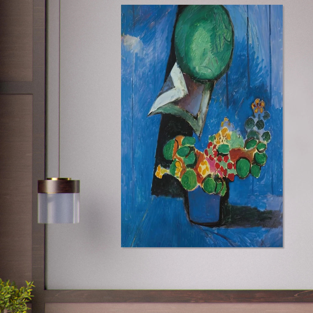 FLOWERS AND CERAMIC PLATE 1913 Poster | Henri Matisse Poster | Henri Matisse Print