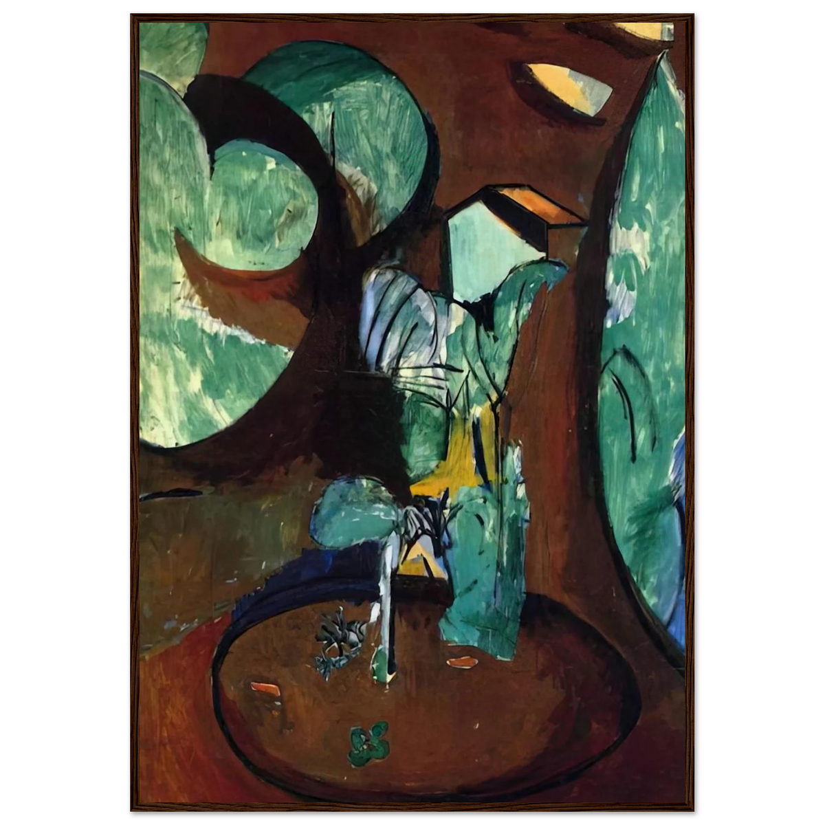 GARDEN AT ISSY Framed Poster | Henri Matisse Framed Prints Wall Art | Henri Matisse Print