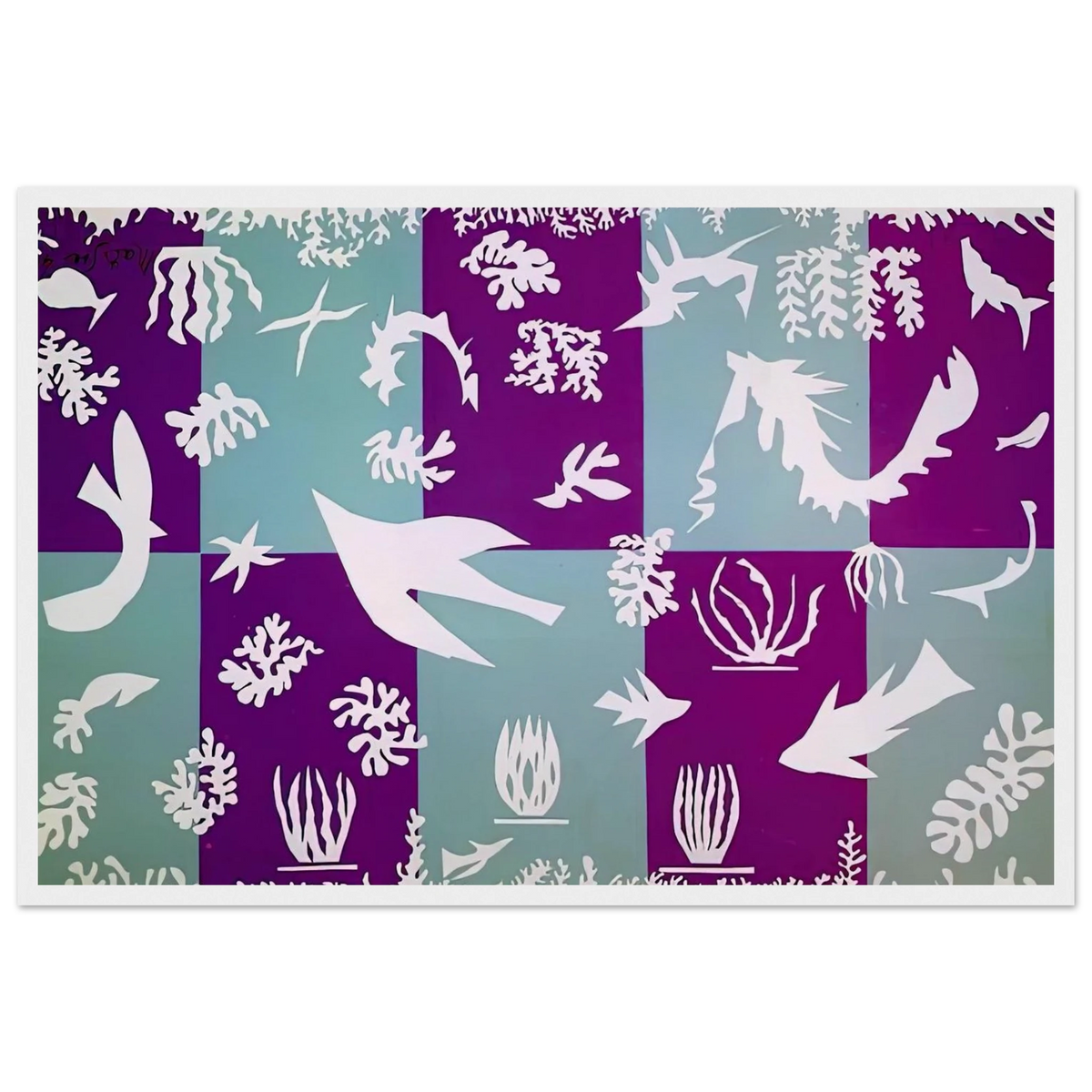 POLYNESIA LA MER 1946 Framed Poster | Henri Matisse Framed Prints Wall Art | Henri Matisse Print