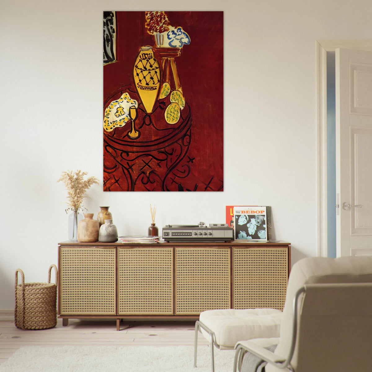 INTERIOR IN VENETIAN RED 1946 Poster | Henri Matisse Poster | Henri Matisse Print