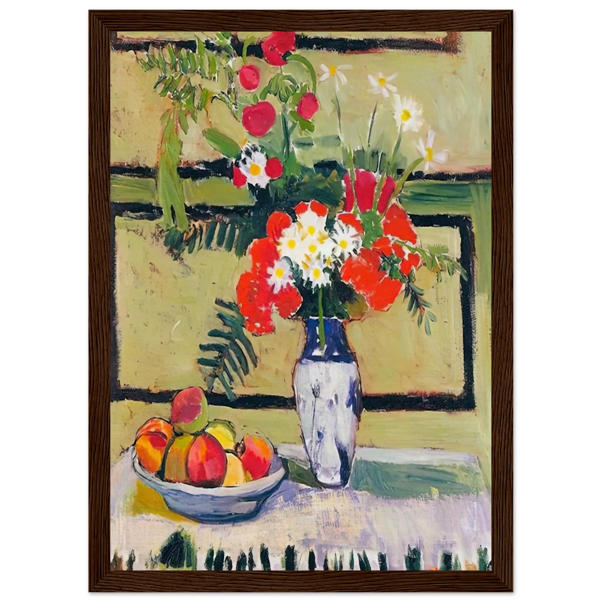 FLOWERS AND FRUIT 1909 Framed Poster | Henri Matisse Framed Prints Wall Art | Henri Matisse Print