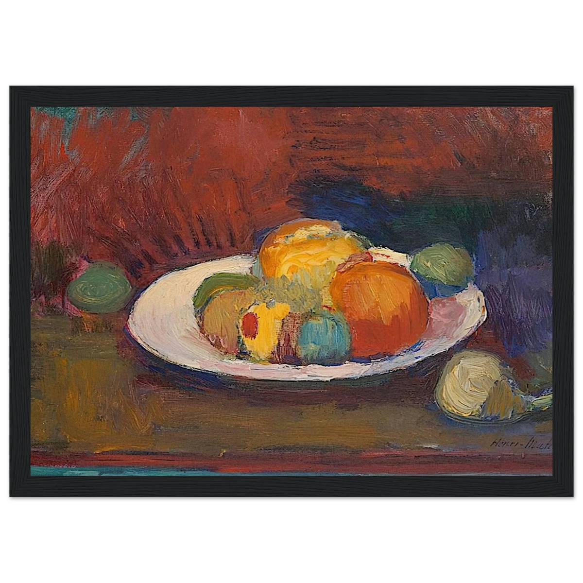 ASSIETTE DE FRUITS FRUIT DISH 1902 Framed Poster | Henri Matisse Framed Prints Wall Art | Henri Matisse Print